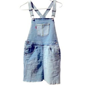 ••NWT Girls Levis Overall Dress/Jumper Size 12 Regular Pockets Back And Front